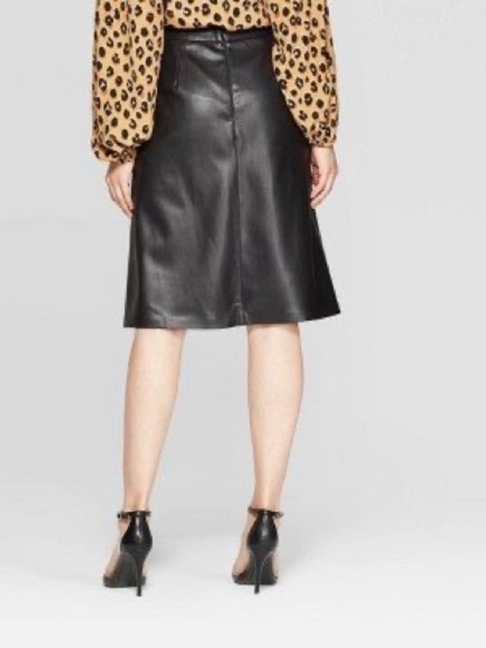 A New Day Faux Leather Skirt - Picture 2 of 16